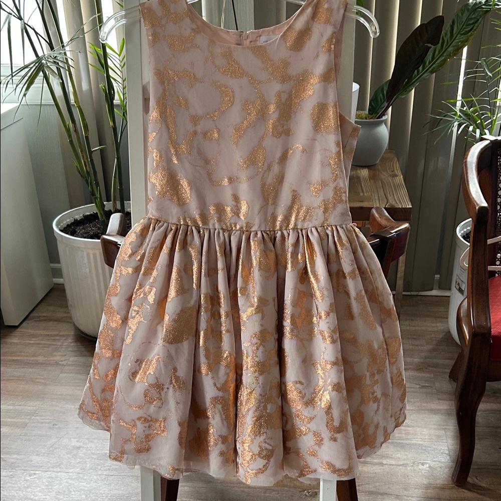 The Children's Place Peach and Gold Fabric